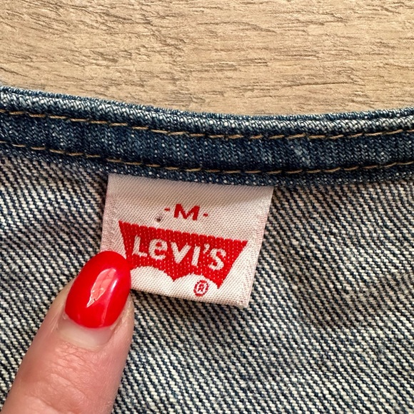 VTG 1970s Orange Tab Made in USA Levi’s Denim Vest - Picture 2 of 9